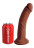 Коричневый фаллоимитатор на присоске 8  Triple Density Cock - 24,1 см. 