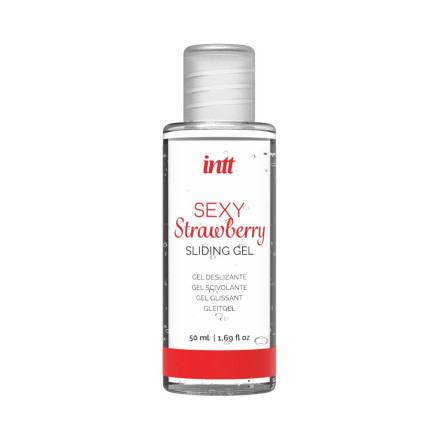 Черные трусики со стимулирующими бусинами и массажным гелем Sliding Gel Strawberry в комплекте 