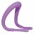 Фиолетовый гибкий фаллоимитатор Intimate Spreader для G-стимуляции 