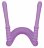 Фиолетовый гибкий фаллоимитатор Intimate Spreader для G-стимуляции 