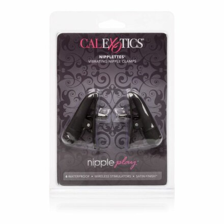 Чёрные виброклипсы на соски Nipple Play Nipplettes 