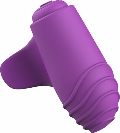 Фиолетовый вибростимулятор на пальчик Bteased Basic Finger Vibrator 