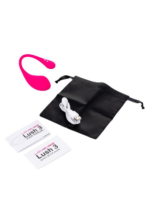 Розовое виброяйцо Lovense Lush 3 