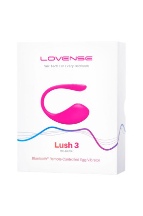 Розовое виброяйцо Lovense Lush 3 