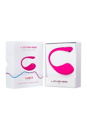Розовое виброяйцо Lovense Lush 3 