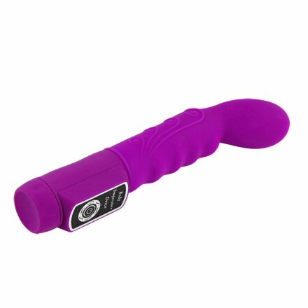 Лиловый вибратор Body Touch II с реакцией на прикосновения - 22 см. 