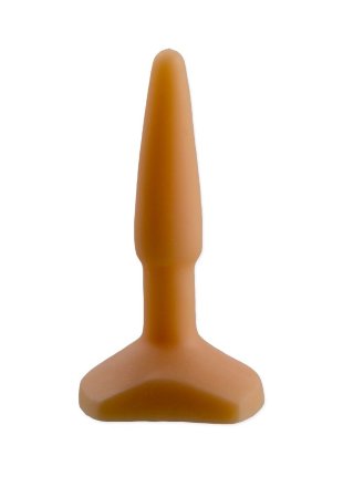 Оранжевый анальный стимулятор Small Anal Plug flash - 12 см. 