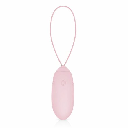 Нежно-розовое виброяйцо LUV EGG с пультом ДУ 