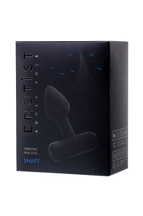 Чёрная анальная мини-вибровтулка Erotist Shaft - 7 см. 
