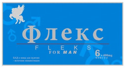 Капсулы для мужчин &quot;Флекс&quot; - 6 капсул (400 мг.) + 1 капсула (400 мг.) в подарок