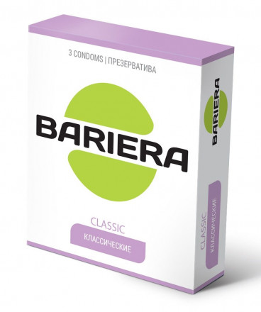 Классические презервативы Bariera Classic - 3 шт. 