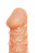 Телесная закрытая насадка с пучками шишечек Cock Sleeve Size M - 15,6 см. 