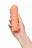 Телесная закрытая насадка с пучками шишечек Cock Sleeve Size M - 15,6 см. 