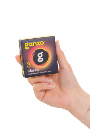Классические презервативы с обильной смазкой Ganzo Classic - 3 шт. 
