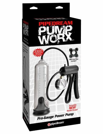 Вакуумная мужская помпа с датчиком давления Pro-Gauge Power Pump 