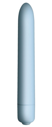 Голубой мини-вибратор Sugar Blue - 14,2 см. 