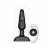 Чёрная анальная вибропробка с 3 источниками вибрации TRIO REMOTE CONTROL PLUG BLACK - 13,5 см. 