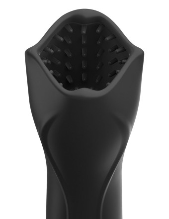 Черный вибромастурбатор-ротатор Vibrating Roto-Teazer  