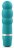 Бирюзовый рельефный мини-вибратор Bcute Classic Pearl - 10 см. 