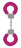 Пушистые розовые наручники OUCH! Pink  