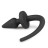 Черная пробка с хвостом собаки Dog Tail Plug S 
