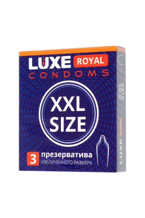 Презервативы увеличенного размера LUXE Royal XXL Size - 3 шт. 