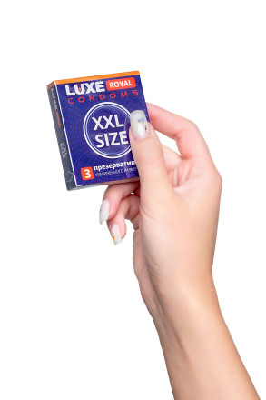 Презервативы увеличенного размера LUXE Royal XXL Size - 3 шт. 