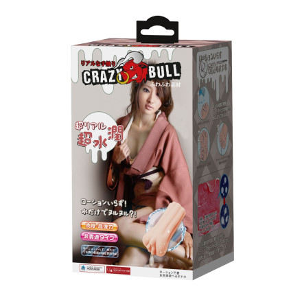 Мастурбатор-вагина Crazy Bull с эффектом смазки 