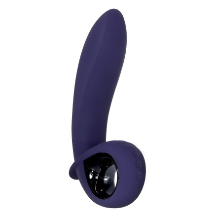 Фиолетовый вибростимулятор зоны G с функцией расширения Inflatable G - 16,5 см. 