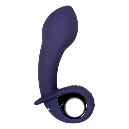 Фиолетовый вибростимулятор зоны G с функцией расширения Inflatable G - 16,5 см. 
