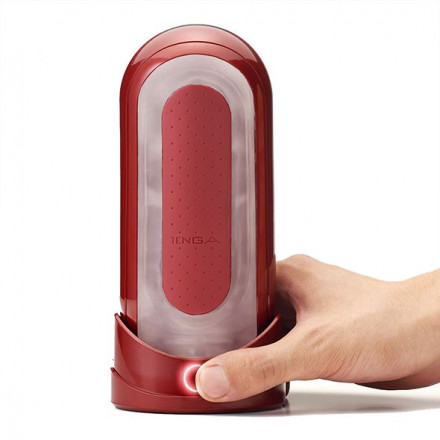 Красный мастурбатор Flip Zero Red &amp; Warmer с подогревом 