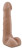 Кофейный фаллоимитатор с мошонкой Suave - 17,78 см. 