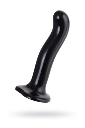 Черный стимулятор для пар P&amp;G-Spot Dildo Size L - 19 см. 