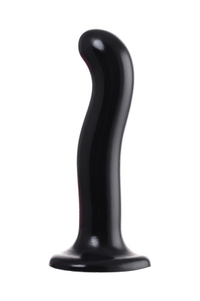 Черный стимулятор для пар P&amp;G-Spot Dildo Size L - 19 см. 