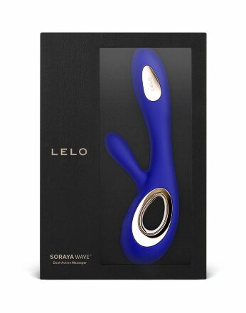 Синий вибратор-кролик Lelo Soraya Wave - 21,8 см. 