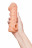 Телесная закрытая насадка с пучками шишечек Cock Sleeve Size L - 17,6 см. 