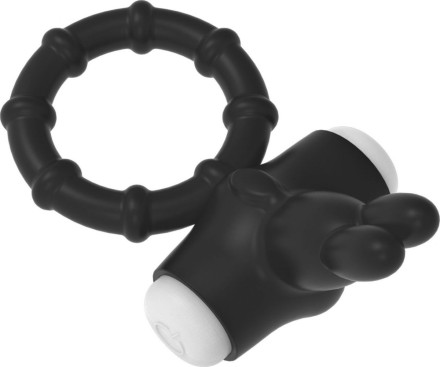 Черный эрекционное кольцо с вибрацией Ring Venny-Penny 