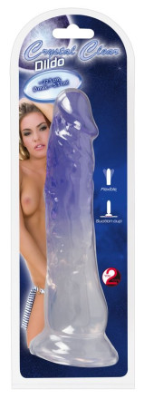 Прозрачный фаллоимитатор Clear Dildo на присоске - 22,5 см. 