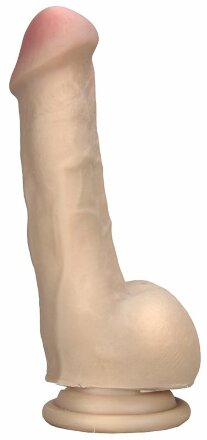 Реалистичны вибромассажёр на присоске REALSTUFF 6.5INCH VIBRATOR III - 16,5 см. 
