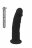 Черный реалистичный фаллоимитатор DILDO 7.5INCH BLACK - 19 см. 