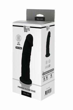 Черный реалистичный фаллоимитатор DILDO 7.5INCH BLACK - 19 см. 