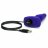 Фиолетовая анальная вибропробка с 3 источниками вибрации TRIO REMOTE CONTROL PLUG  PURPLE - 13,5 см. 