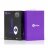 Фиолетовая анальная вибропробка с 3 источниками вибрации TRIO REMOTE CONTROL PLUG  PURPLE - 13,5 см. 