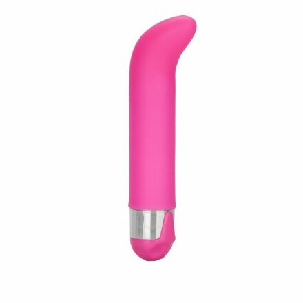 Розовый вибратор Silicone G для стимуляции G-точки - 12 см. 