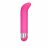 Розовый вибратор Silicone G для стимуляции G-точки - 12 см. 