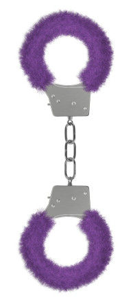 Пушистые фиолетовые наручники OUCH! Purple  