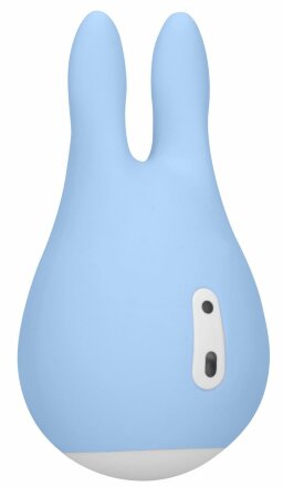 Голубой клиторальный стимулятор Sugar Bunny - 9,5 см. 