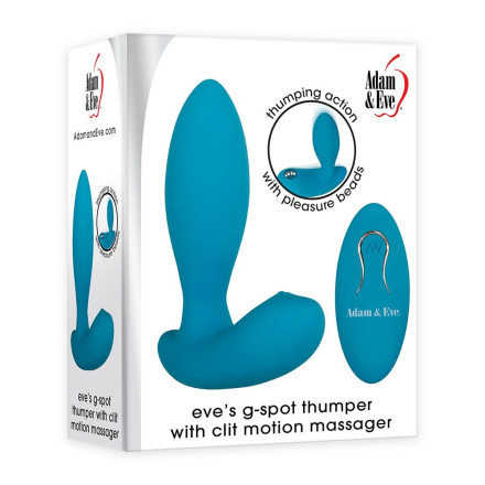 Голубой G-стимулятор с пультом ДУ Eve s G-spot Thumper 