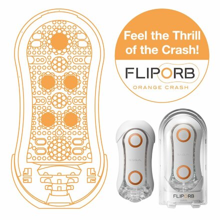 Мастурбатор Tenga FLIP ORB ORANGE CRASH 