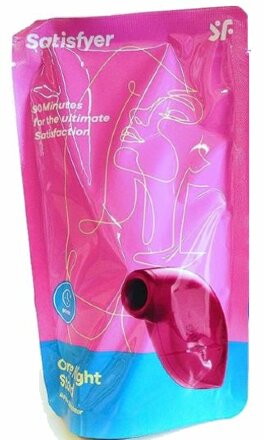 Красный вакуум-волновой бесконтактный стимулятор клитора Satisfyer One Night Stand 
